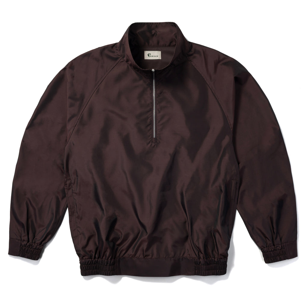 Nylon Silk Quarter Zip Jacket