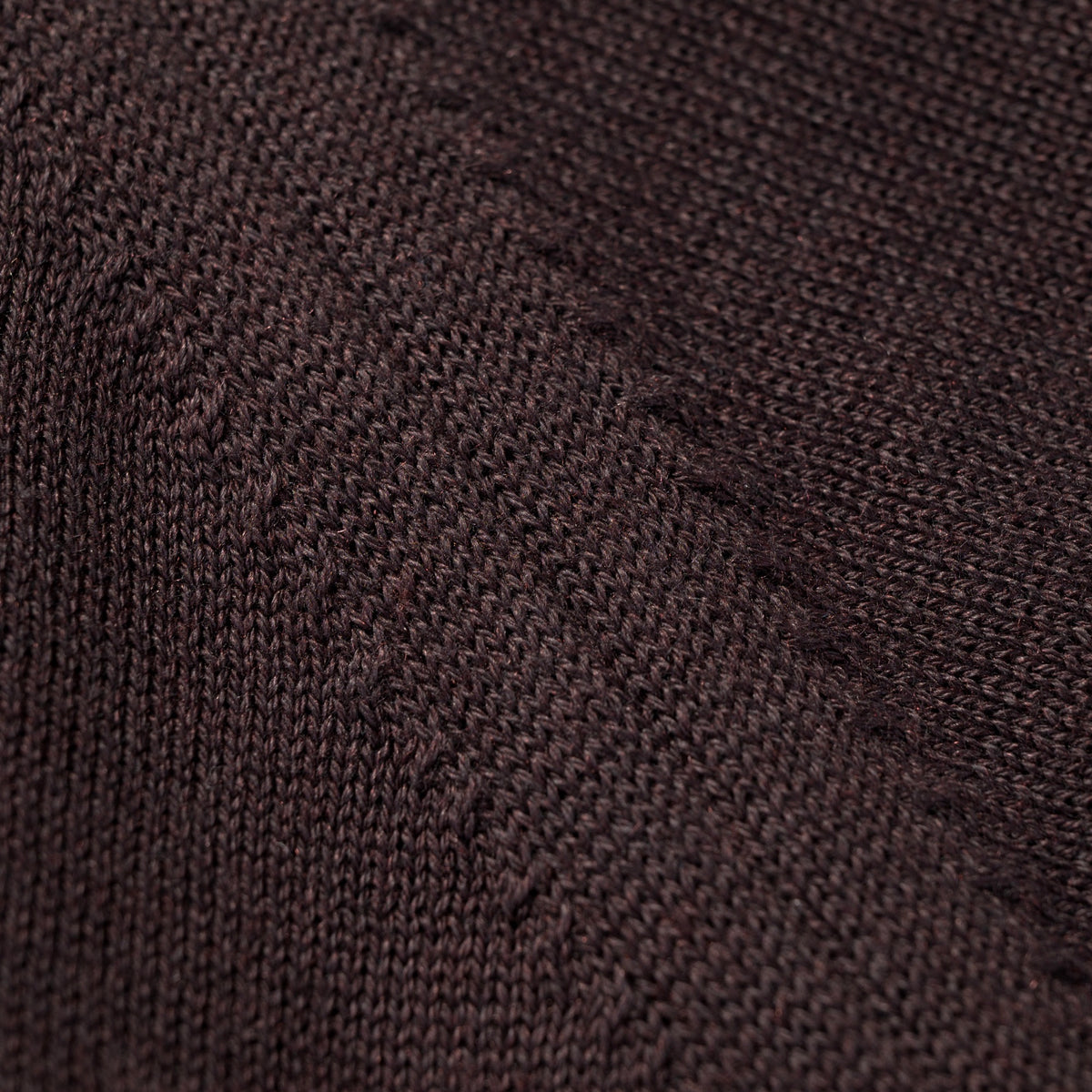 Short Sleeve Knit Polo in Brown, knit detail