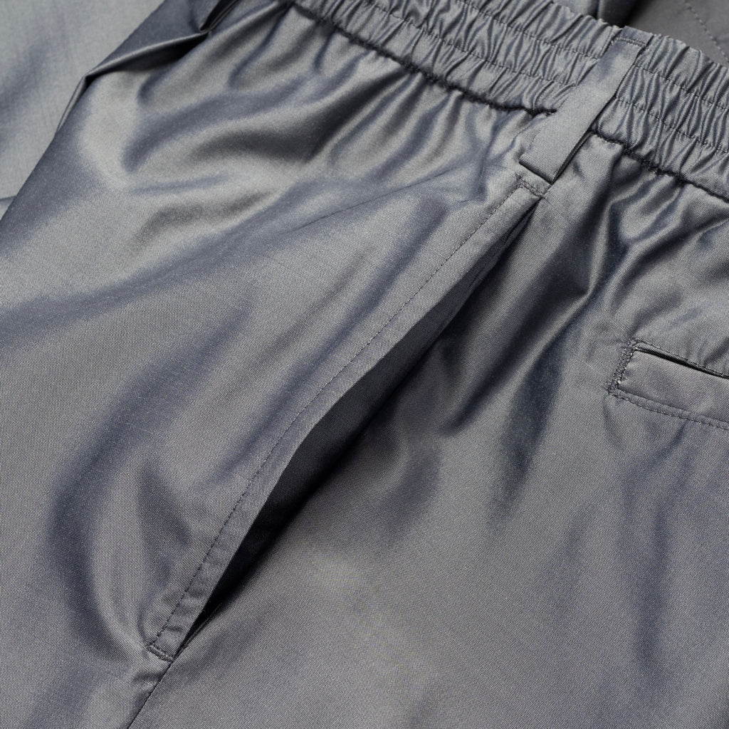 Silk & Nylon Trousers in Gray, side pocket