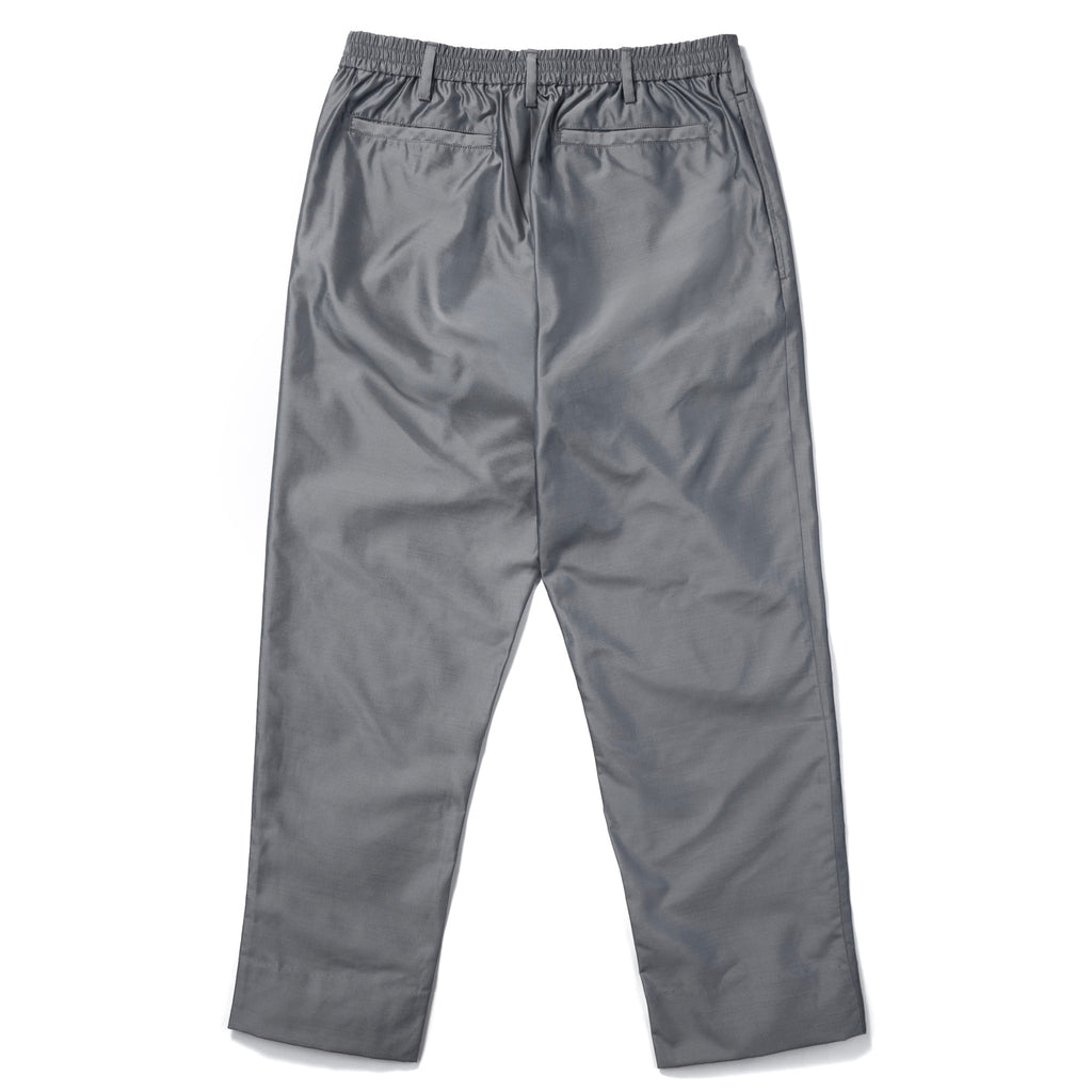 Silk & Nylon Trousers in Gray, back