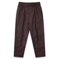 Silk & Nylon Trousers in Brown, front
