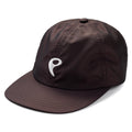 Silk & Nylon Baseball Cap in Brown, front